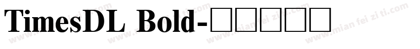 TimesDL Bold字体转换